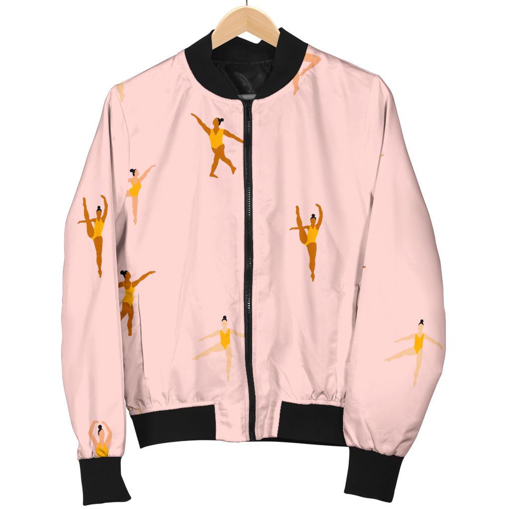 Gymnastics Pattern Print Men's Bomber Jacket-grizzshop