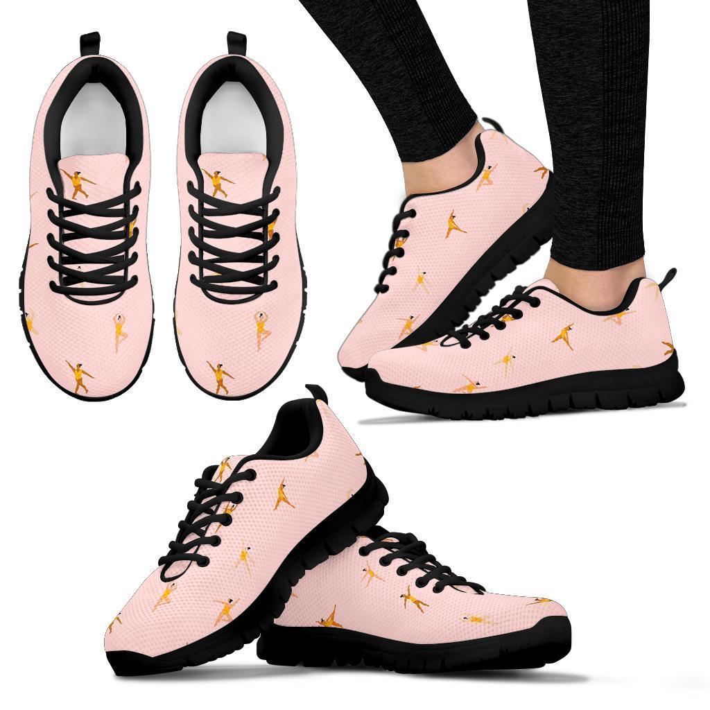 Gymnastics Pattern Print Sneaker Shoes For Men Women-grizzshop