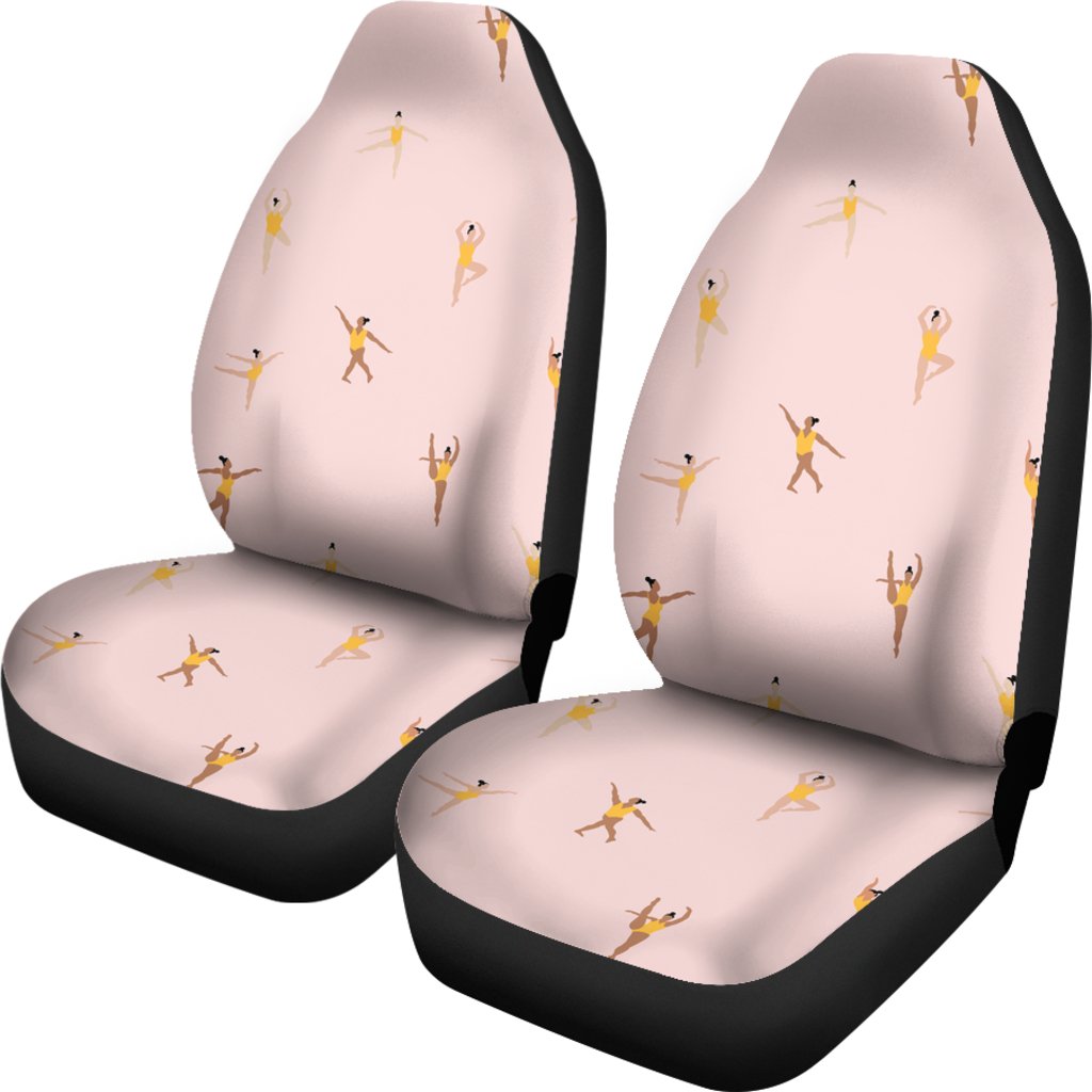 Gymnastics Pattern Print Universal Fit Car Seat Covers-grizzshop