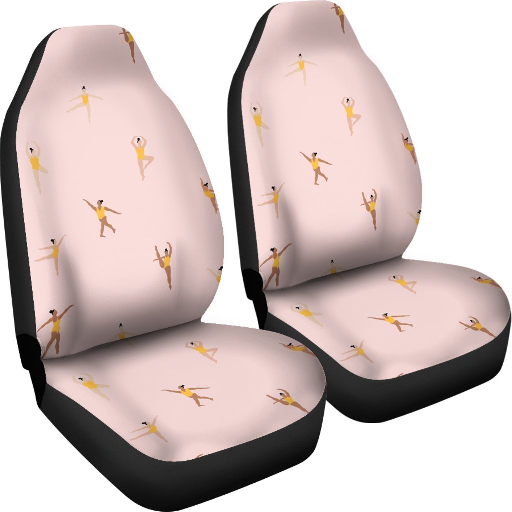 Gymnastics Pattern Print Universal Fit Car Seat Covers-grizzshop