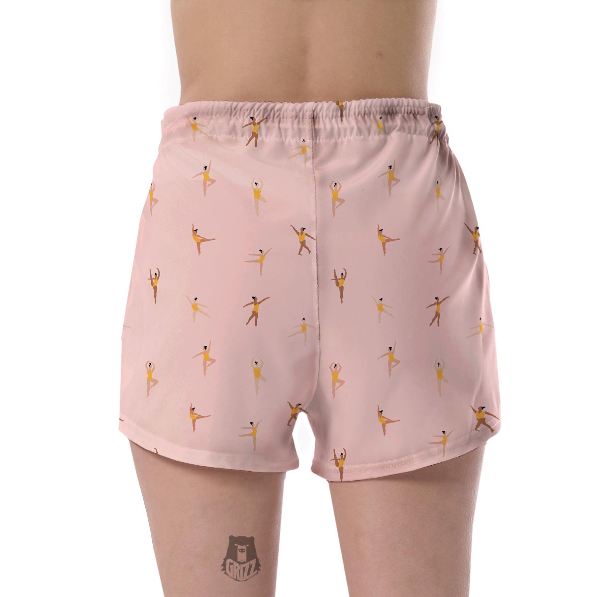 Gymnastics Pattern Print Women's Shorts-grizzshop