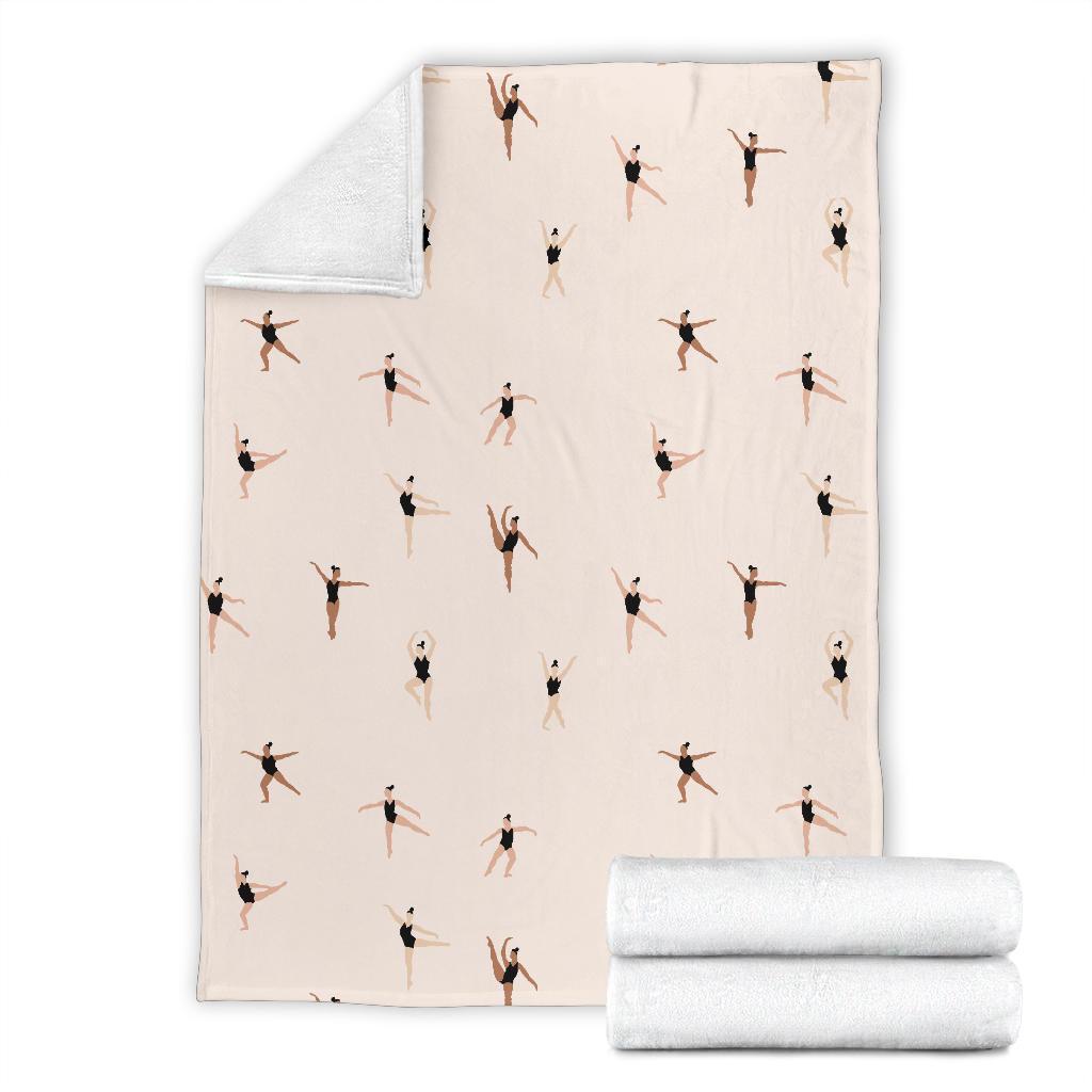 Gymnastics Print Pattern Blanket-grizzshop