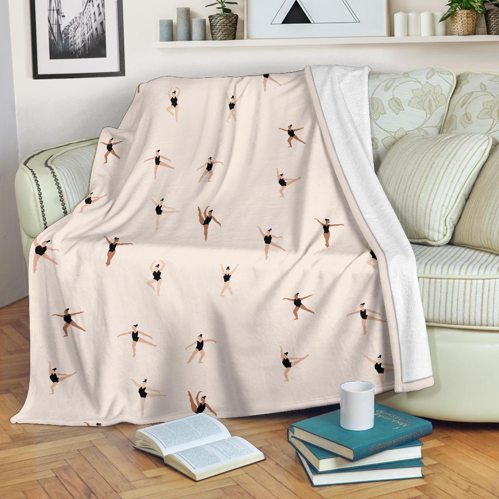 Gymnastics Print Pattern Blanket-grizzshop