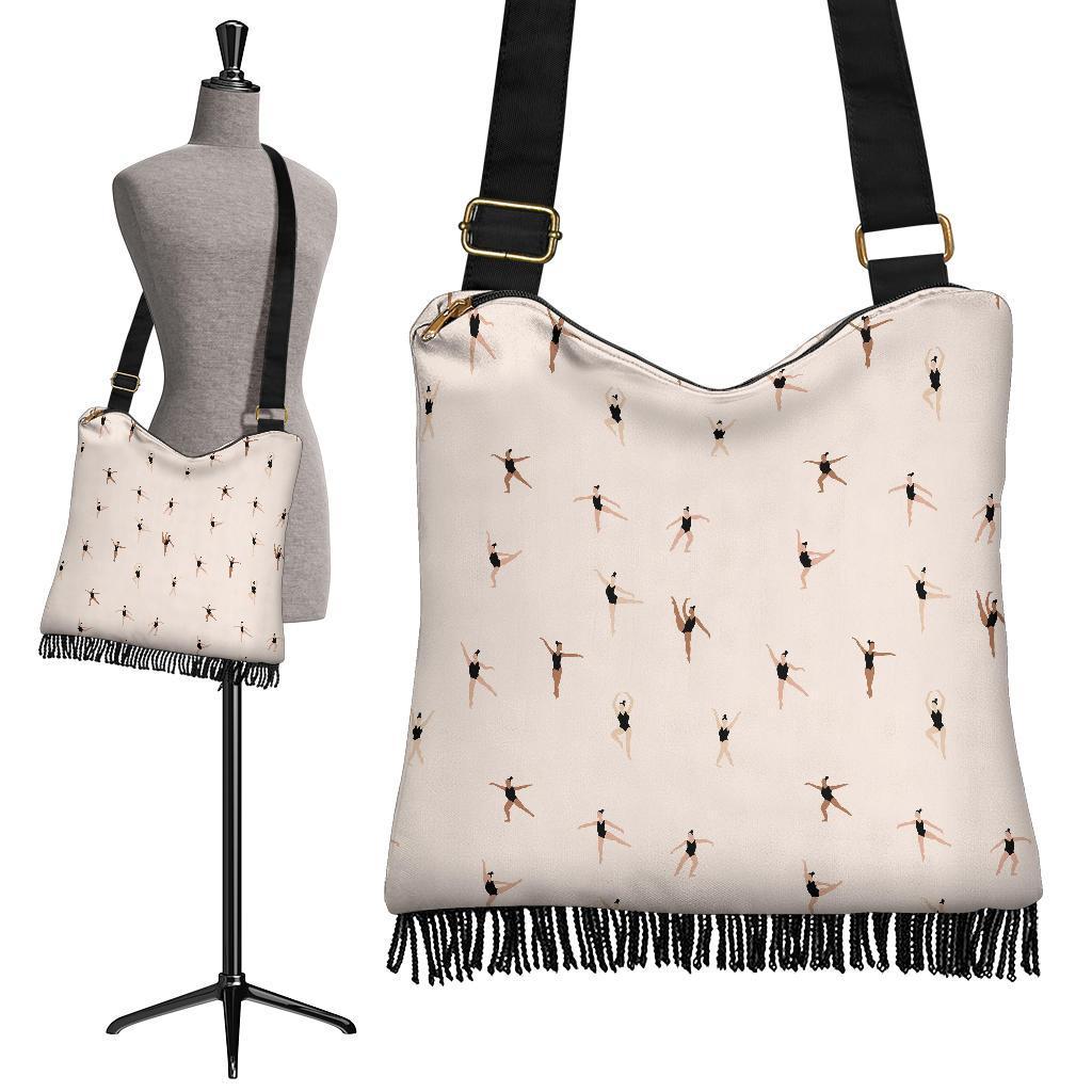 Gymnastics Print Pattern Crossbody bags-grizzshop