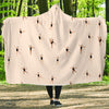 Gymnastics Print Pattern Hooded Blanket-grizzshop