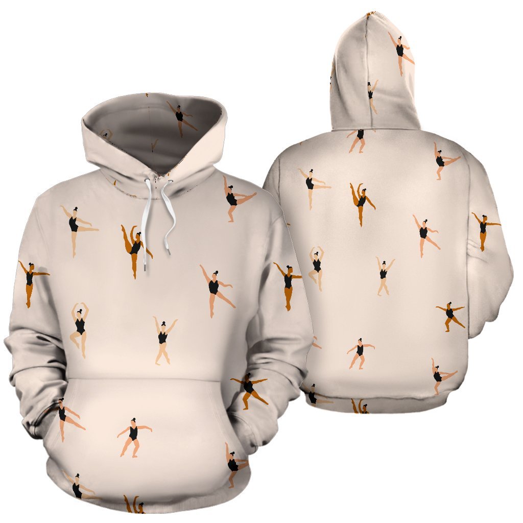 Gymnastics Print Pattern Men Women Pullover Hoodie-grizzshop