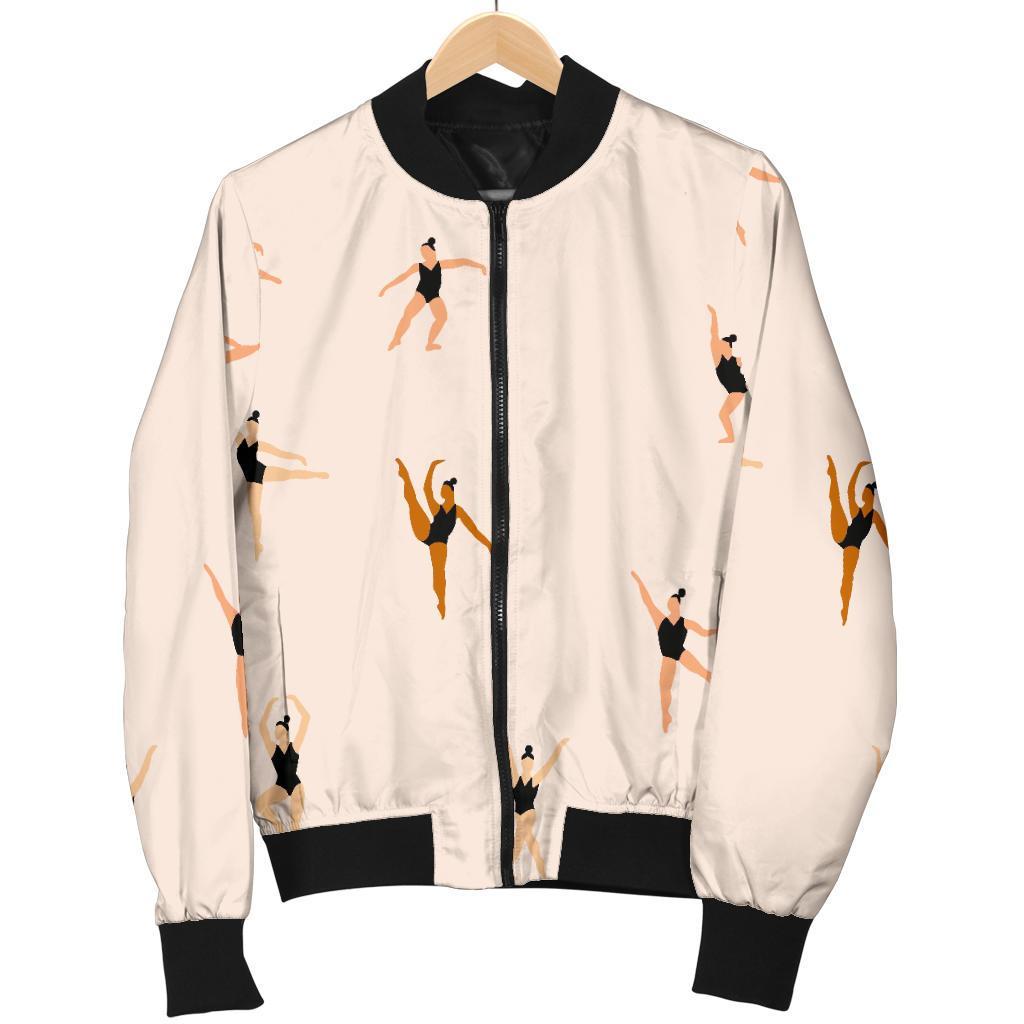 Gymnastics Print Pattern Men's Bomber Jacket-grizzshop