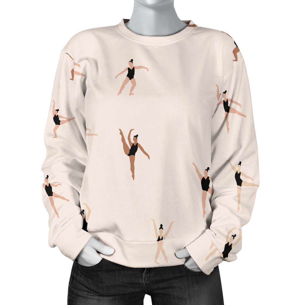 Gymnastics Print Pattern Women's Sweatshirt-grizzshop