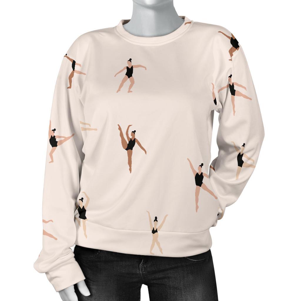 Gymnastics Print Pattern Women's Sweatshirt-grizzshop