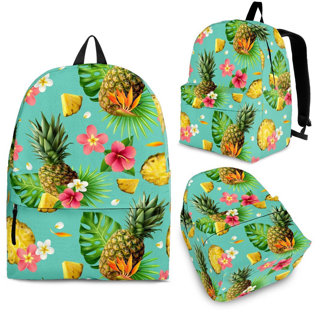 Hachibus Pineapple Green Pattern Backpack-grizzshop