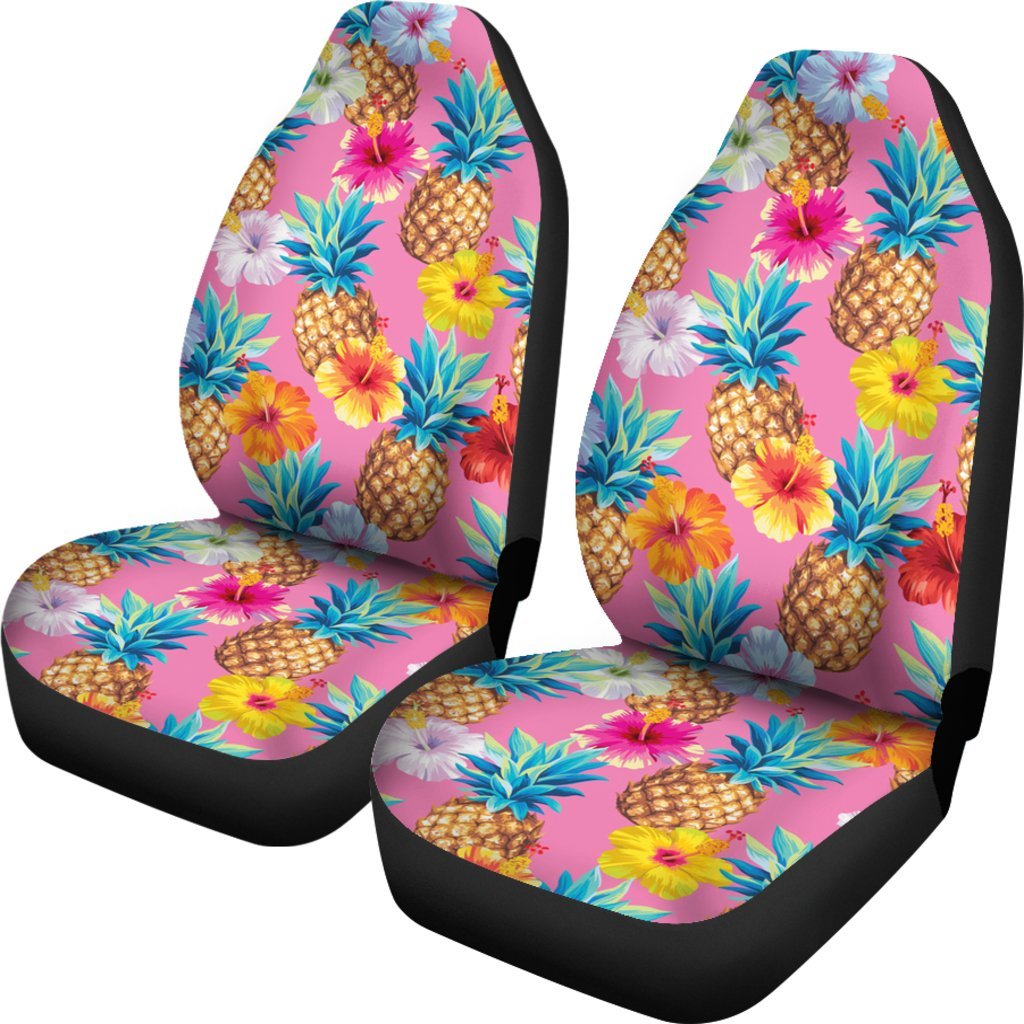 Hachibus Pineapple Pink Car Seat Cover-grizzshop