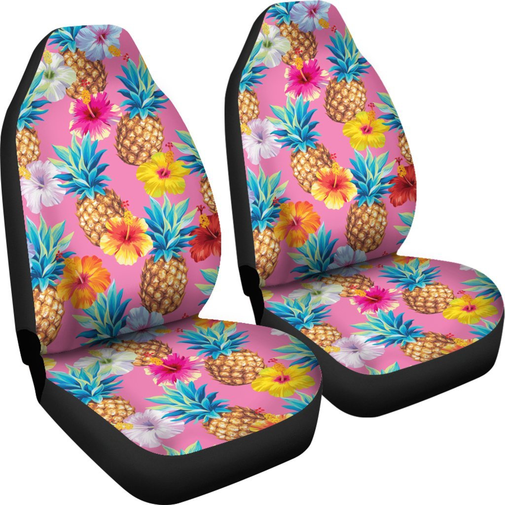 Hachibus Pineapple Pink Car Seat Cover-grizzshop