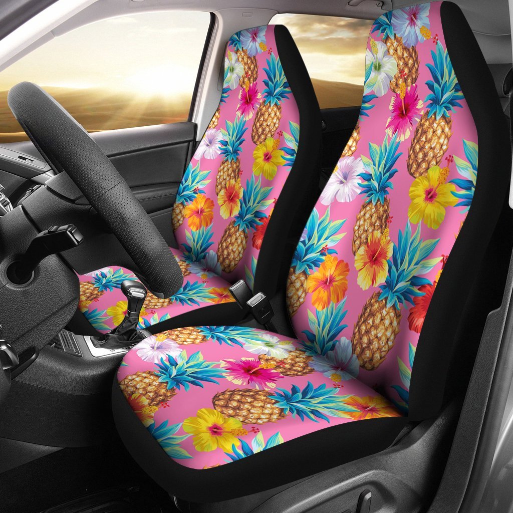 Hachibus Pineapple Pink Car Seat Cover-grizzshop