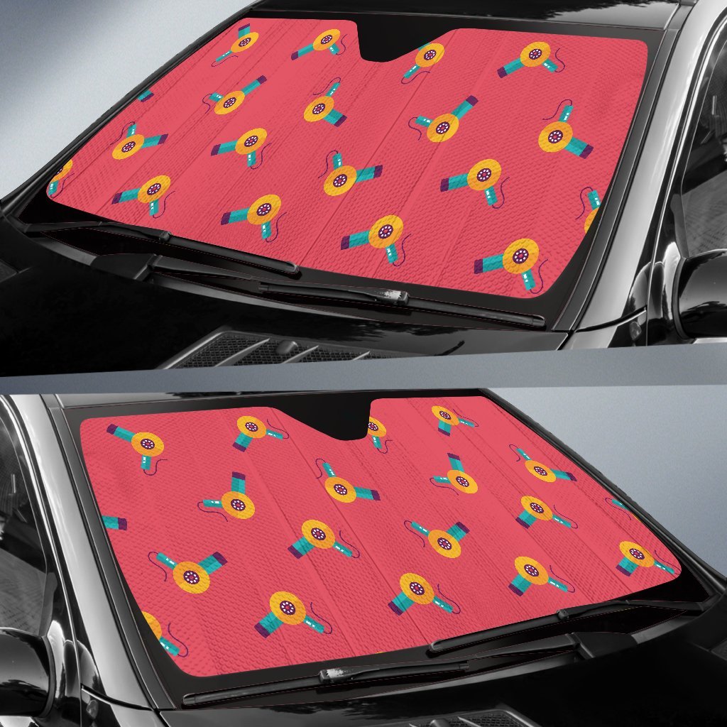 Hair Stylist Pattern Print Car Sun Shade-grizzshop