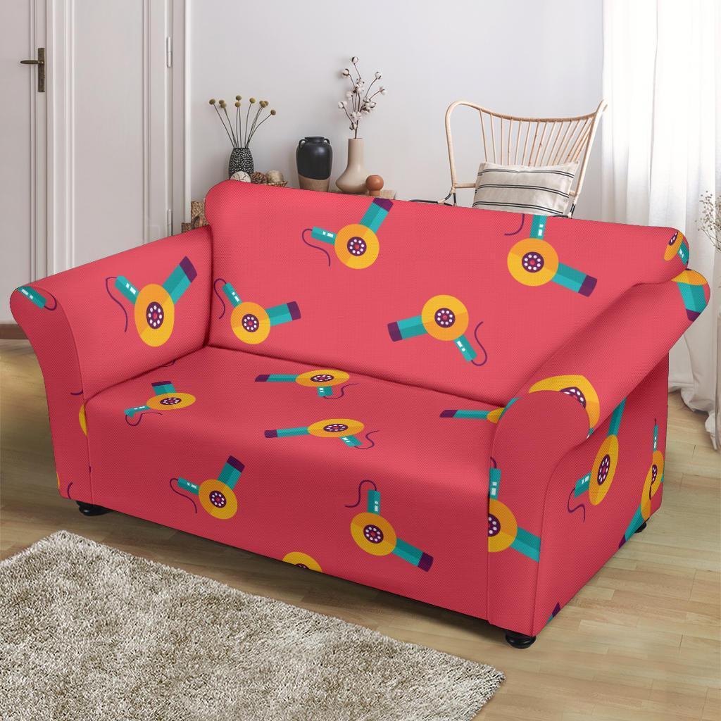 Hair Stylist Pattern Print Loveseat Cover-grizzshop