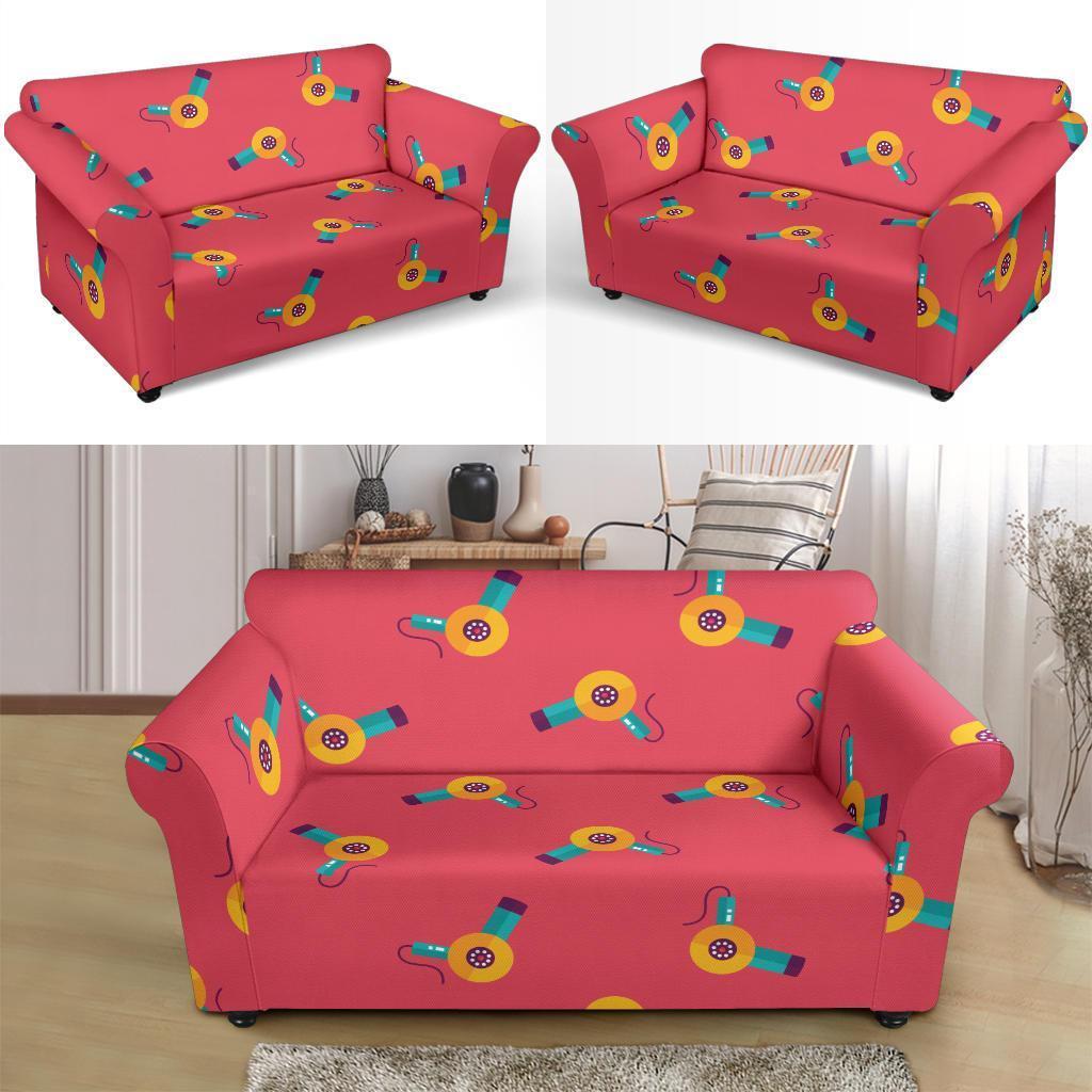 Hair Stylist Pattern Print Loveseat Cover-grizzshop