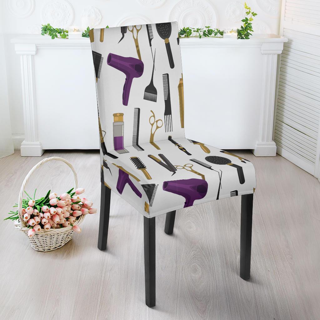 Hair Stylist Print Pattern Chair Cover-grizzshop