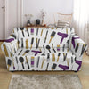 Hair Stylist Print Pattern Loveseat Cover-grizzshop