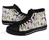 Hair Stylist Print Pattern Men Women's High Top Shoes-grizzshop