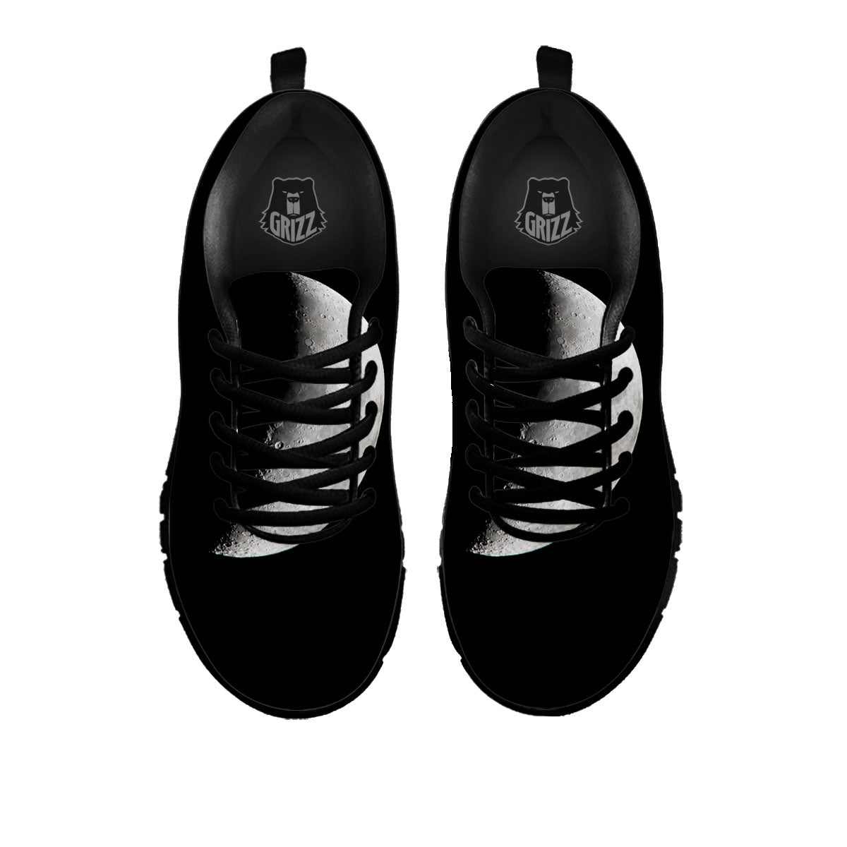 Half Moon Print Black Sneaker-grizzshop