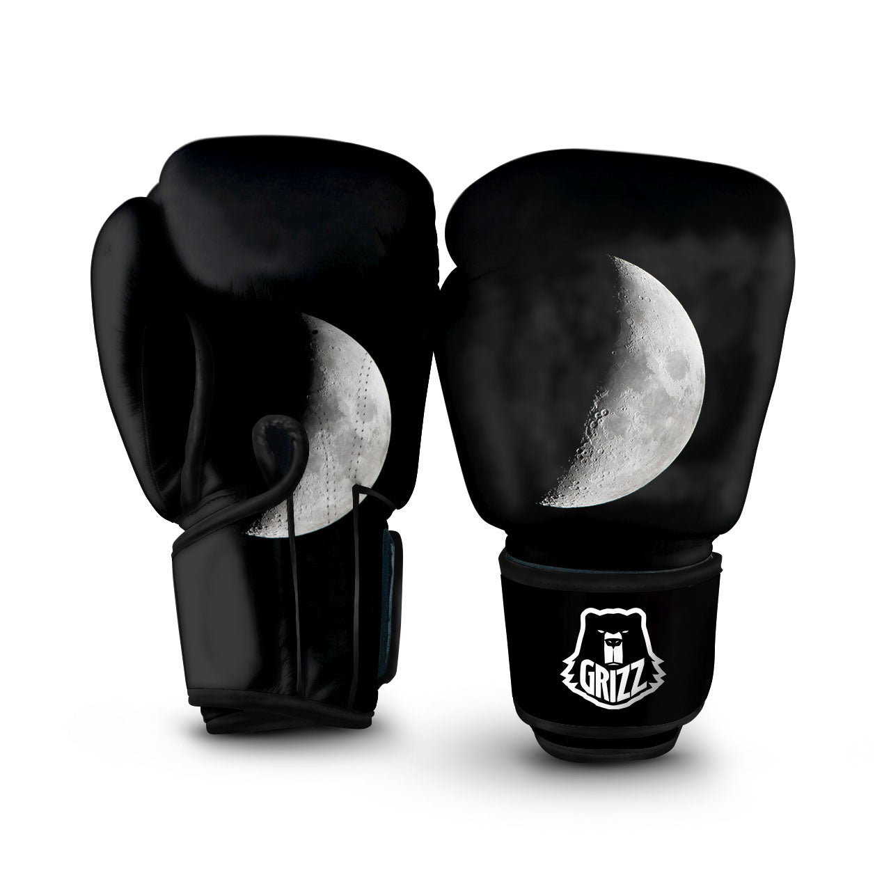 Half Moon Print Boxing Gloves-grizzshop