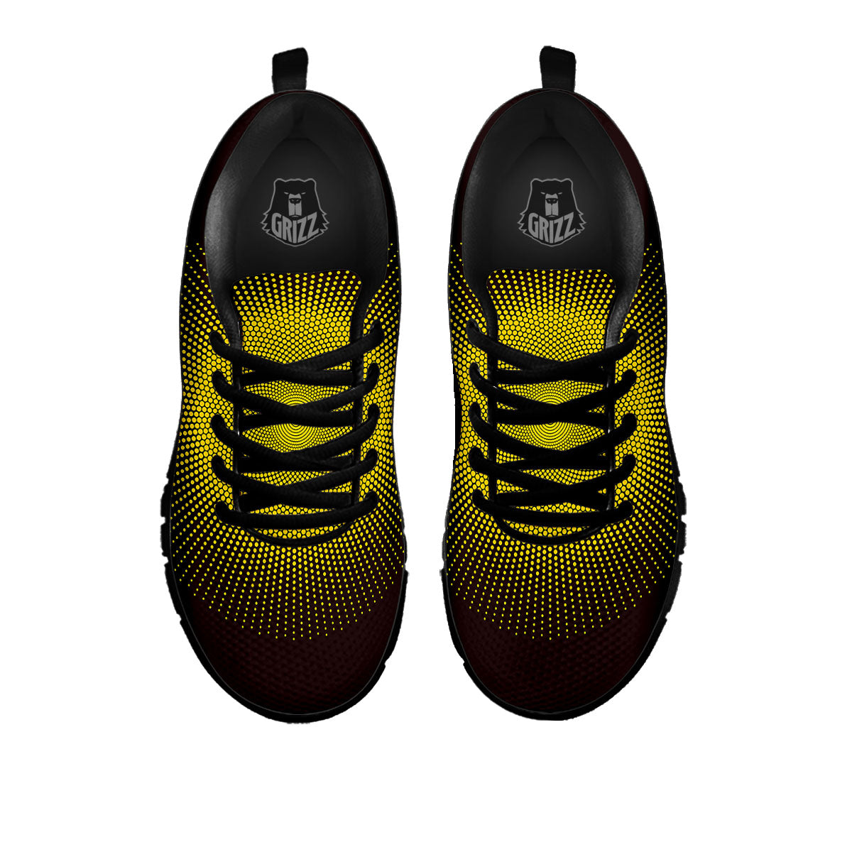 Halftone Sun Dot Print Black Sneaker-grizzshop