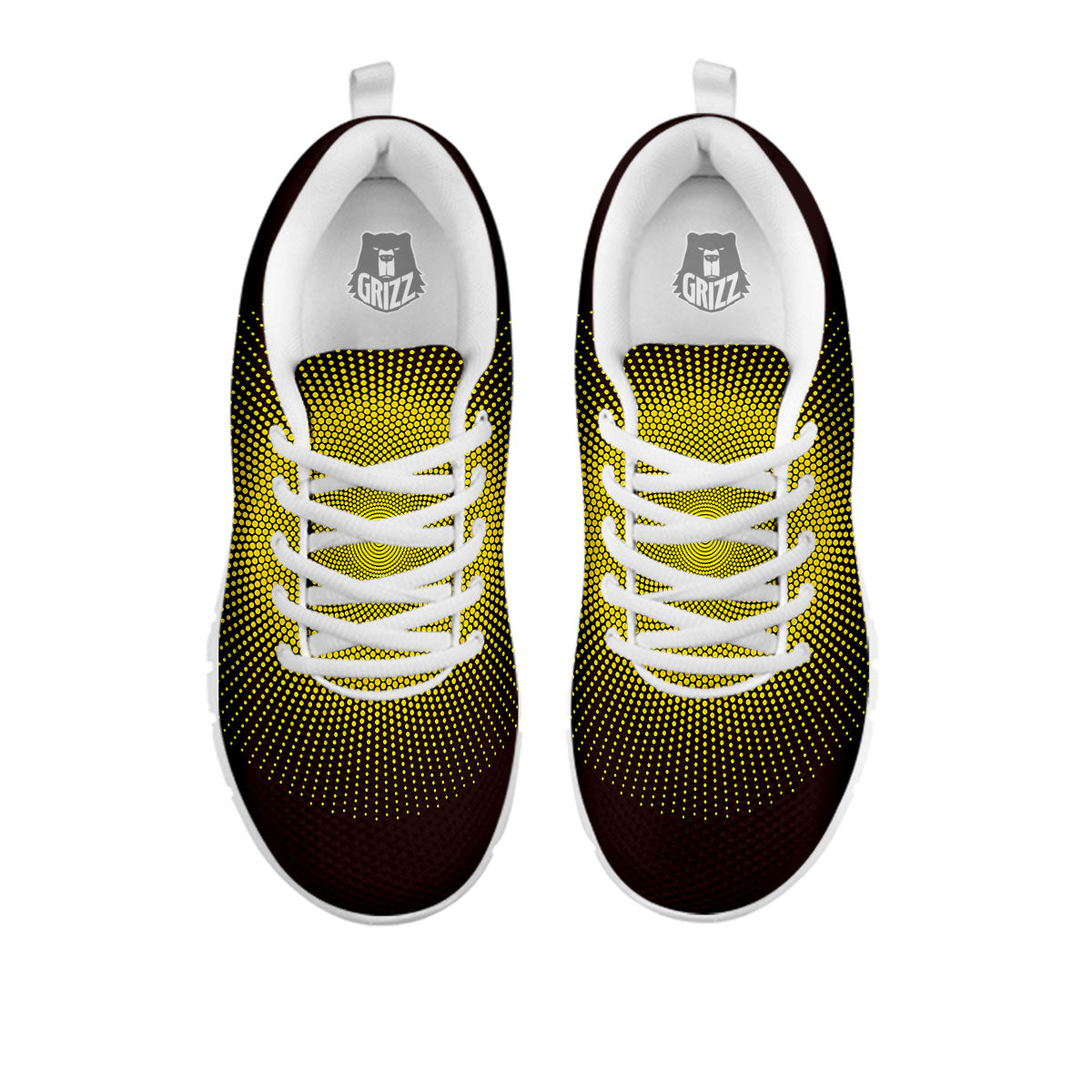 Halftone Sun Dot Print White Sneaker-grizzshop