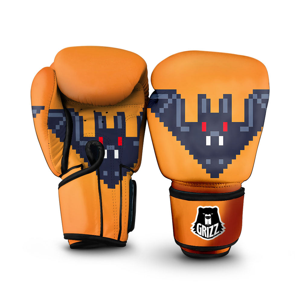 Halloween Bat 8-Bit Pixel Print Boxing Gloves-grizzshop