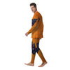 Halloween Bat 8-Bit Pixel Print Men's Pajamas-grizzshop