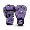 Halloween Bat Black And Purple Print Boxing Gloves-grizzshop