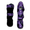 Halloween Bat Black And Purple Print Muay Thai Shin Guards-grizzshop