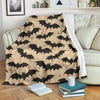 Halloween Bat Pattern Print Blanket-grizzshop