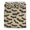 Halloween Bat Pattern Print Duvet Cover Bedding Set-grizzshop