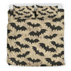 Halloween Bat Pattern Print Duvet Cover Bedding Set-grizzshop