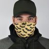 Halloween Bat Pattern Print Face Mask-grizzshop