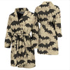 Halloween Bat Pattern Print Men Long Robe-grizzshop