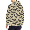 Halloween Bat Pattern Print Men Pullover Hoodie-grizzshop