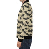 Halloween Bat Pattern Print Men's Bomber Jacket-grizzshop