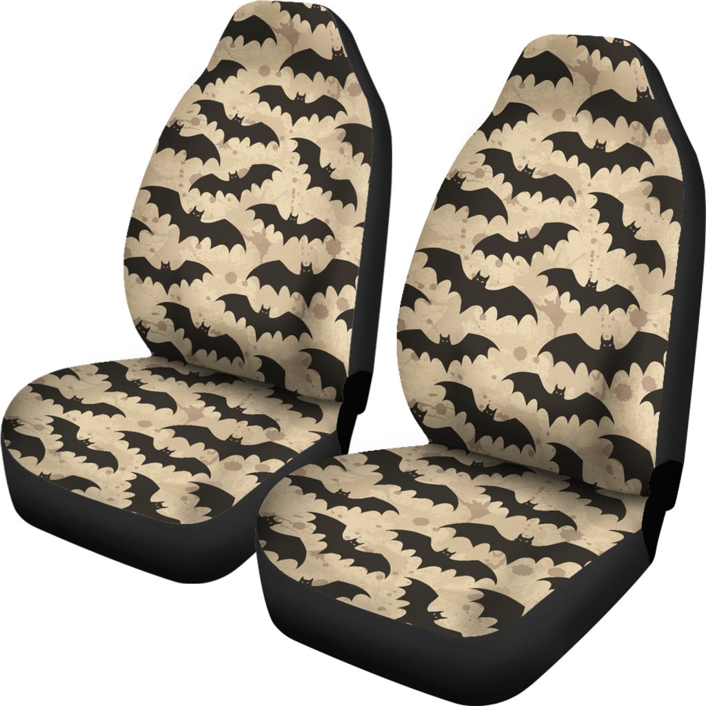 Halloween Bat Pattern Print Universal Fit Car Seat Cover-grizzshop