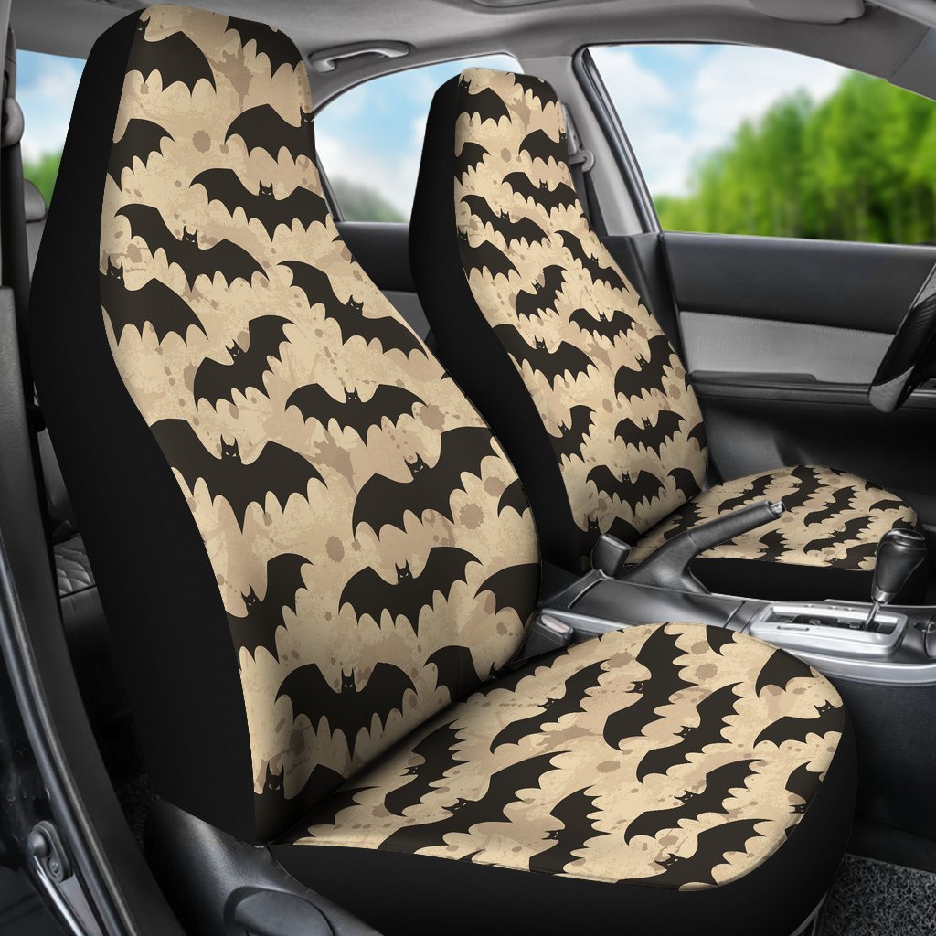 Halloween Bat Pattern Print Universal Fit Car Seat Cover-grizzshop