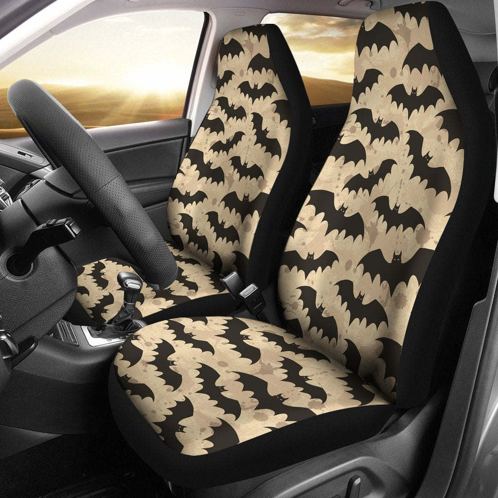 Halloween Bat Pattern Print Universal Fit Car Seat Cover-grizzshop