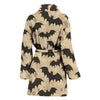 Halloween Bat Pattern Print Women Long Robe-grizzshop