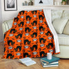 Halloween Black Cat Pattern Print Blanket-grizzshop