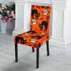 Halloween Black Cat Pattern Print Chair Cover-grizzshop