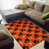 Halloween Black Cat Pattern Print Floor Mat-grizzshop