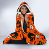 Halloween Black Cat Pattern Print Hooded Blanket-grizzshop