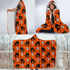 Halloween Black Cat Pattern Print Hooded Blanket-grizzshop