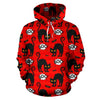 Halloween Black Cat Pattern Print Men Women Pullover Hoodie-grizzshop