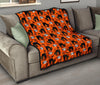 Halloween Black Cat Pattern Print Quilt-grizzshop