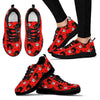 Halloween Black Cat Pattern Print Sneaker Shoes For Men Women-grizzshop